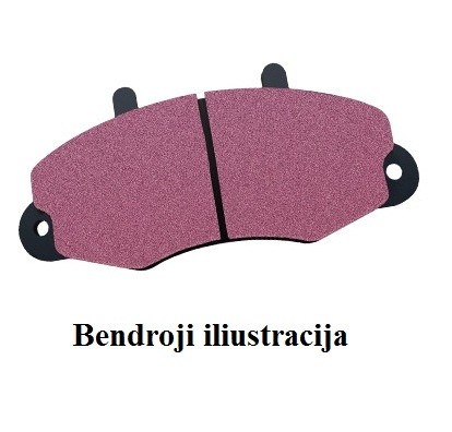 Stabdžių kaladėlės EBC "Redstuff" DP32132C