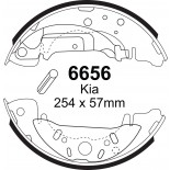 Būgninių stabdžių kaladėlės EBC 6656