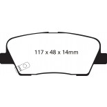 Stabdžių kaladėlės EBC "Redstuff" DP31806C