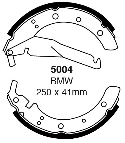 Būgninių stabdžių kaladėlės EBC 5004