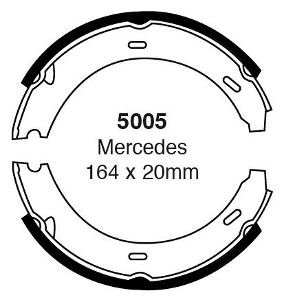 Būgninių stabdžių kaladėlės EBC 5005