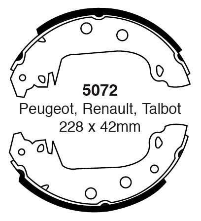 Būgninių stabdžių kaladėlės EBC 5072