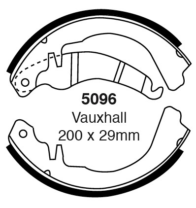 Būgninių stabdžių kaladėlės EBC 5096