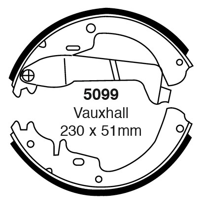 Būgninių stabdžių kaladėlės EBC 5099