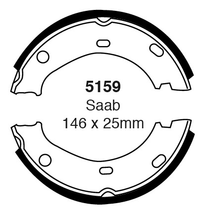 Būgninių stabdžių kaladėlės EBC 5159