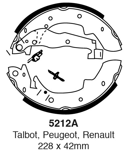 Būgninių stabdžių kaladėlės EBC 5212A