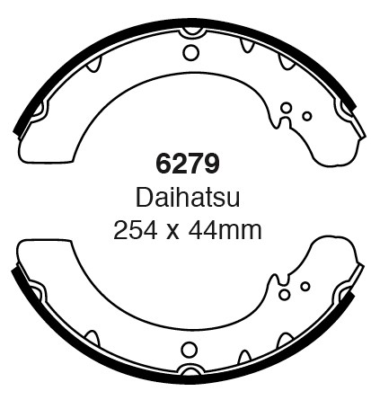 Būgninių stabdžių kaladėlės EBC 6279
