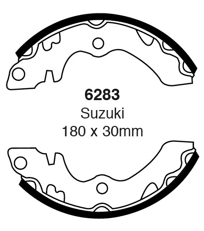 Būgninių stabdžių kaladėlės EBC 6283