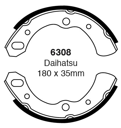 Būgninių stabdžių kaladėlės EBC 6308