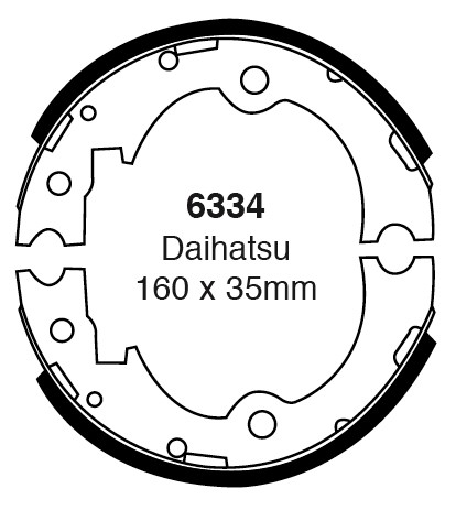 Būgninių stabdžių kaladėlės EBC 6334