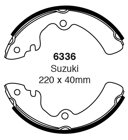 Būgninių stabdžių kaladėlės EBC 6336
