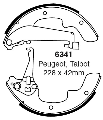 Būgninių stabdžių kaladėlės EBC 6341