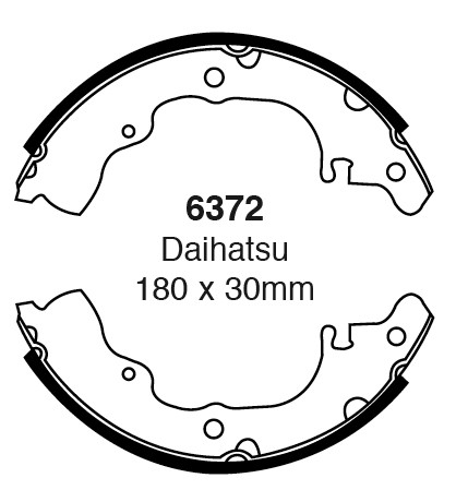 Būgninių stabdžių kaladėlės EBC 6372