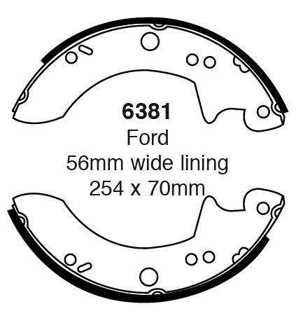 Būgninių stabdžių kaladėlės EBC 6381