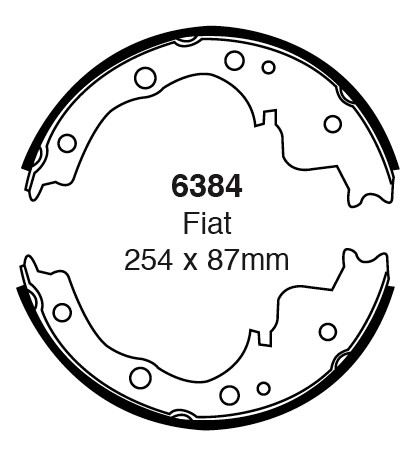 Būgninių stabdžių kaladėlės EBC 6384