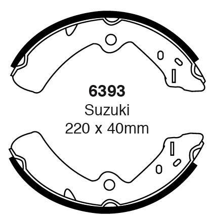 Būgninių stabdžių kaladėlės EBC 6393