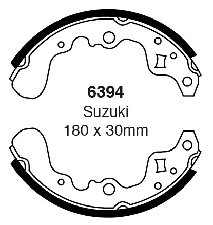 Būgninių stabdžių kaladėlės EBC 6394