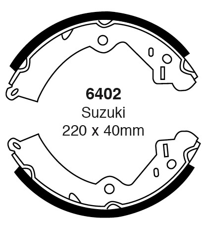 Būgninių stabdžių kaladėlės EBC 6402