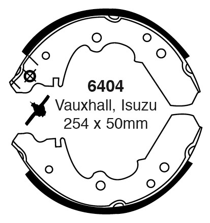 Būgninių stabdžių kaladėlės EBC 6404