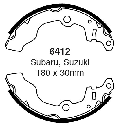 Būgninių stabdžių kaladėlės EBC 6412