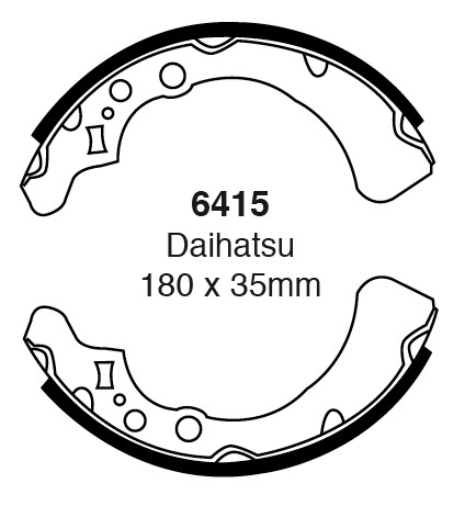 Būgninių stabdžių kaladėlės EBC 6415