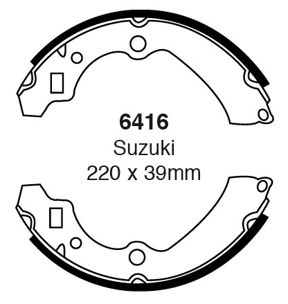 Būgninių stabdžių kaladėlės EBC 6416