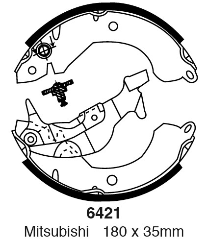 Būgninių stabdžių kaladėlės EBC 6421