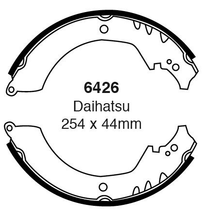 Būgninių stabdžių kaladėlės EBC 6426
