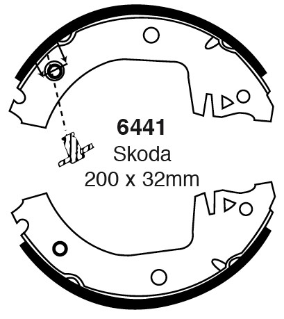 Būgninių stabdžių kaladėlės EBC 6441