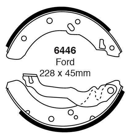 Būgninių stabdžių kaladėlės EBC 6446