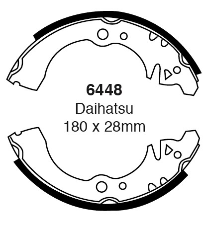 Būgninių stabdžių kaladėlės EBC 6448