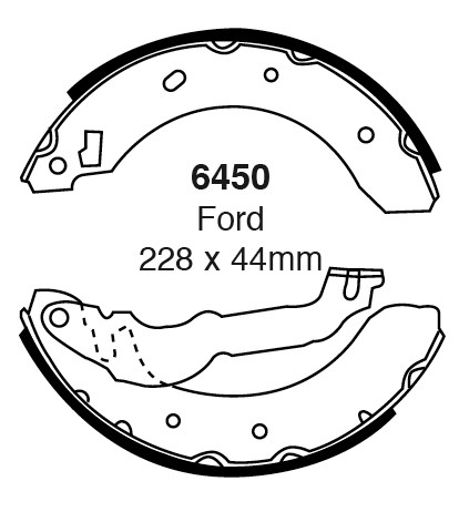Būgninių stabdžių kaladėlės EBC 6450
