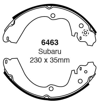 Būgninių stabdžių kaladėlės EBC 6463
