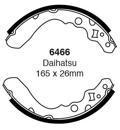 Būgninių stabdžių kaladėlės EBC 6466