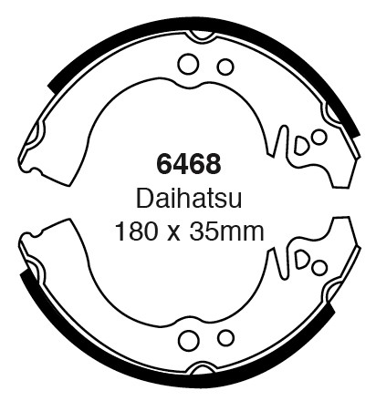 Būgninių stabdžių kaladėlės EBC 6468