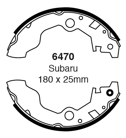 Būgninių stabdžių kaladėlės EBC 6470