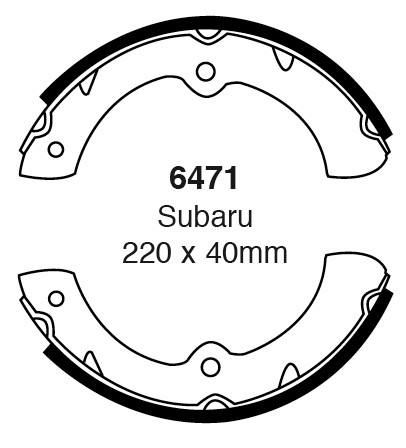 Būgninių stabdžių kaladėlės EBC 6471