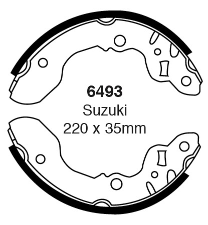 Būgninių stabdžių kaladėlės EBC 6493