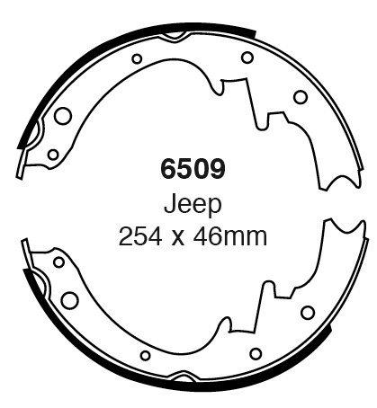 Būgninių stabdžių kaladėlės EBC 6509