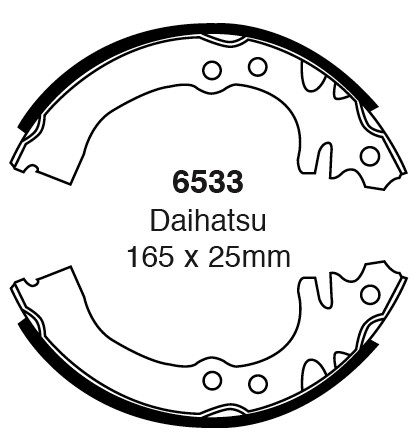 Būgninių stabdžių kaladėlės EBC 6533