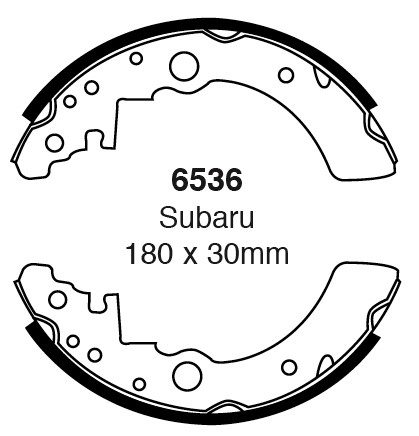 Būgninių stabdžių kaladėlės EBC 6536