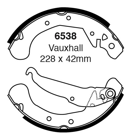 Būgninių stabdžių kaladėlės EBC 6538