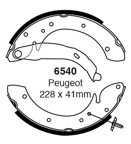 Būgninių stabdžių kaladėlės EBC 6540