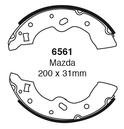 Būgninių stabdžių kaladėlės EBC 6561