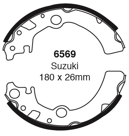 Būgninių stabdžių kaladėlės EBC 6569