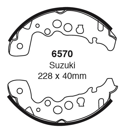 Būgninių stabdžių kaladėlės EBC 6570