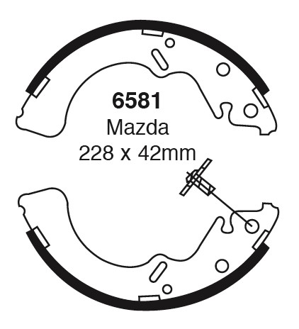 Būgninių stabdžių kaladėlės EBC 6581