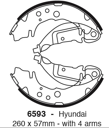 Būgninių stabdžių kaladėlės EBC 6593