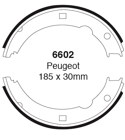 Būgninių stabdžių kaladėlės EBC 6602