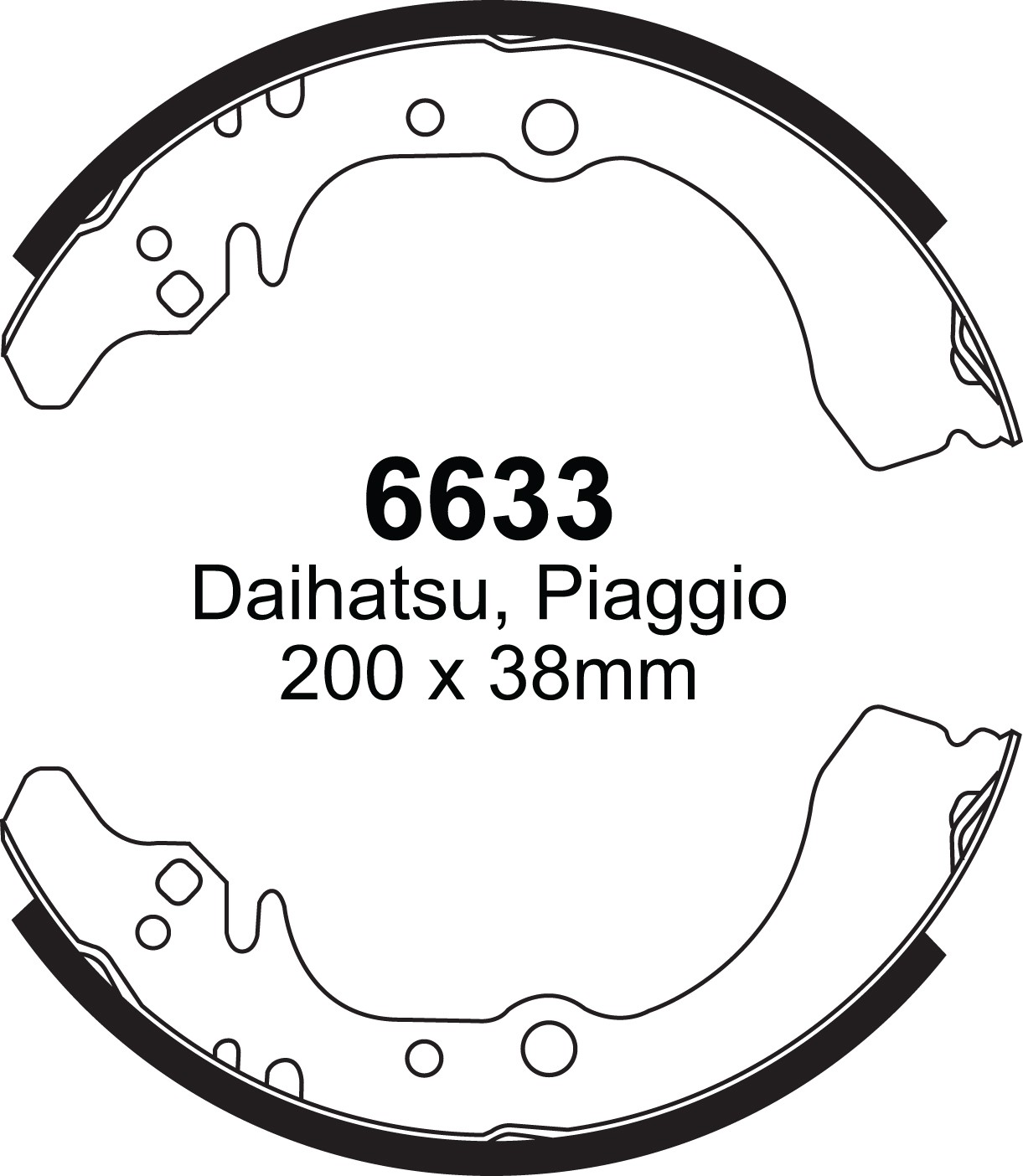 Būgninių stabdžių kaladėlės EBC 6633